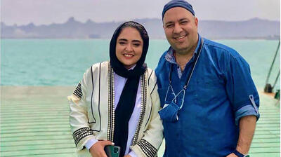 قاب یادگاری نرگس محمدی و همسرش با ستاره فوتبال جهان!