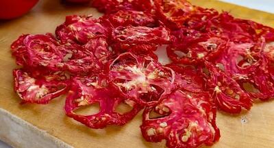 آموزش خشک کردن گوجه فرنگی در آفتاب /طرز خشک کردن گوجه فرنگی