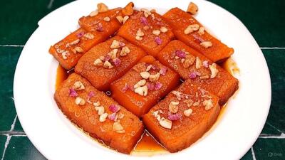 دستور پخت دسر فوق العاده خوشمزه با کدوحلوایی در ماهیتابه