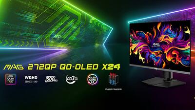 MSI مانیتور گیمینگ MAG 272QP QD-OLED X24 را عرضه کرد