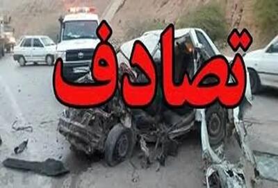 تصاویری از برخورد شدید اتوبوس با یک مسجد در اصفهان