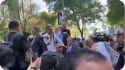 لغو روادید رهبر کلمبیا پس از سخنرانی در تظاهرات نیویورک/فیلم