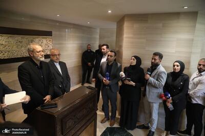 لاریجانی: مردم لبنان نیاز به قیم ندارند/ بازسازی خانه‌هایی که در حملات اسرائیل تخریب شد را دنبال می‌کنیم/ اسرائیل در صورت حمله به ایران محکم پاسخ خواهد گرفت