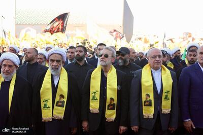 مراسم اولین سالگرد شهادت سید حسن نصرالله با حضور دبیر شورایعالی امنیت ملی ایران در بیروت برگزار شد