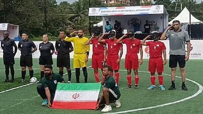 پیروزی فوتبالیست‌های نابینای ایرانی مقابل هند - پارس فوتبال
