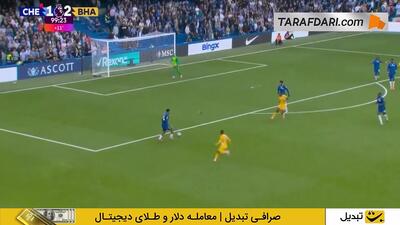 روی اشتباه مدافعین چلسی؛ گل دوم دنی ولبک به چلسی (چلسی 1-3 برایتون) - پارس فوتبال