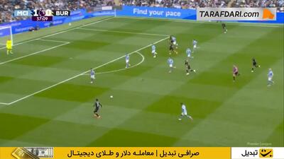 گل جیدون آنتونی به منچسترسیتی (منچسترسیتی 1-1 برنلی) - پارس فوتبال