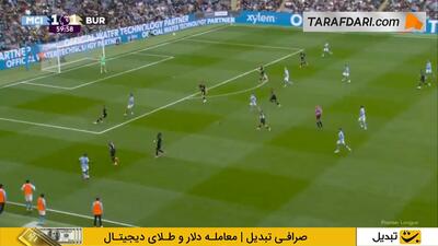 گل ماتئوس نونس به برنلی (منچسترسیتی 2-1 برنلی) - پارس فوتبال