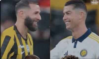 لبخند کریستیانو رونالدو و بنزما، یادآور لبخند لواندوفسکی و مارکو رویس - پارس فوتبال