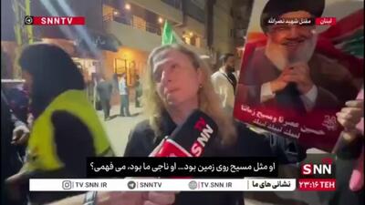 بانوی مسیحی لبنانی: او مثل مسیح روی زمین بود… سید حسن نصرالله ناجی ما بود