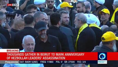 لاریجانی در مراسم سالگرد شهید سیدحسن نصرالله