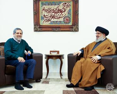 تصویر کمتر دیده‌شده از نصرالله و ایزدی