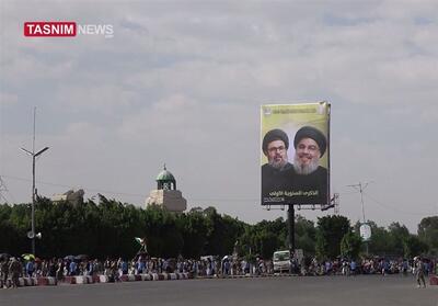 حضور اوحدی در مراسم سالگرد شهادت سید حسن نصرالله در بیروت - تسنیم