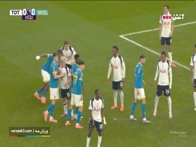 گل اول ولورهمپتون به تاتنهام