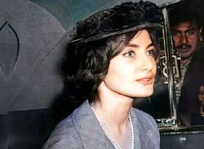 شهناز فرزند اول شاه در کنار عمه اش اشرف، تهران سال ۱۳۲۰ (عکس)