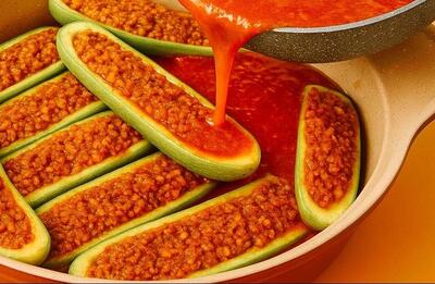 من تا حالا کدو سبز به این خوشمزه ایی نخورده بودم غذای آسان و سالم!