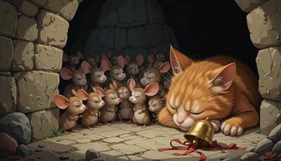 نقشه موش ها برای بستن زنگوله به گردن گربه
