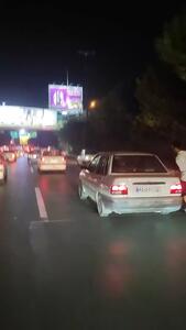 حرکات خطرناک یک جوان اسکیت سوار در تهرانپارس تهران
