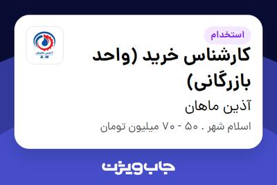 استخدام کارشناس خرید (واحد بازرگانی) در آذین ماهان