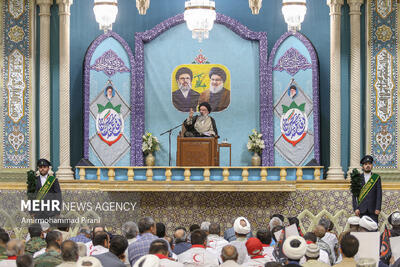 مراسم سالگرد شهادت سیدحسن نصرالله در حرم حضرت معصومه(س)