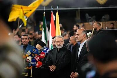 دیدار لاریجانی با شیخ نعیم قاسم در بیروت