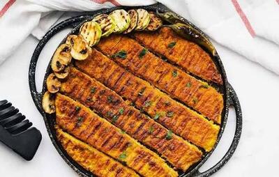 کباب تابه‌ای دو رنگ!