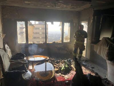 آتش‌سوزی ساختمان ۱۲ طبقه ستارخان تهران؛ سه نفر مصدوم شدند