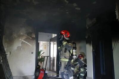 آتش‌سوزی در ساختمان ۱۲ طبقه ستارخان/ ۳ نفر مصدوم و ۱۵ نفر نجات یافتند