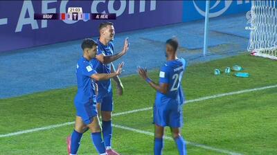 گل اول الهلال به نسف قارشی (میلینکوویچ ساویچ روی اشتباه دروازه بان)