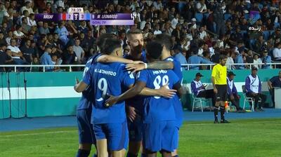 گل سوم الهلال به نسف قارشی (مارکوس لئوناردو)