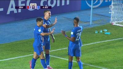 گل اول الهلال به نسف قارشی (میلینکوویچ ساویچ روی اشتباه دروازه بان)