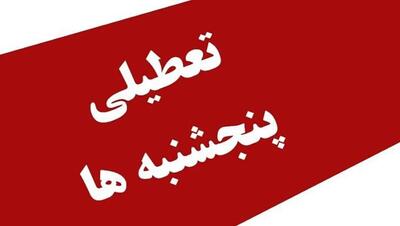 تعطیلی پنجشنبه‌های ادارات، مدارس، دانشگاه‌ها و بانک‌ها در استان یزد از ۱۰ مهر