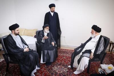 آیت الله علم الهدی از حضرت آیت الله مرتضوی دیدار و عیادت کرد