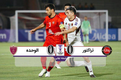 تراکتور 0-0 الوحده | تراکتور در تبریز حریف الوحده نشد + خلاصه بازی