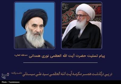 آیت‌الله نوری همدانی درگذشت همسر آیت‌الله سیستانی را تسلیت گفت - تسنیم