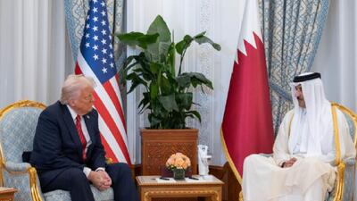 گفتگوی ترامپ و امیر قطر پیش از دیدارش با نتانیاهو