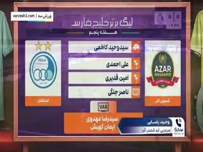 کارشناسی داوری شمس آذر - استقلال