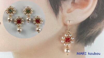 آموزش گوشواره های طرح دار ساده با مروارید !