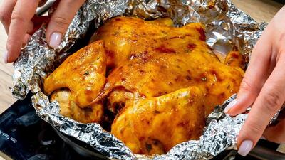 طرز تهیه مرغ آبدار رستورانی در فر فقط در چند دقیقه