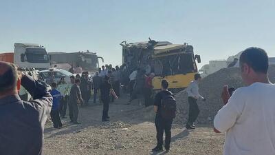 علت تصادف اتوبوس حامل دانشجویان در سمنان مشخص شد