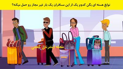 نوابغ هسته ای بگن کدوم یک از این مسافران یک بار غیر مجاز رو حمل میکنه؟