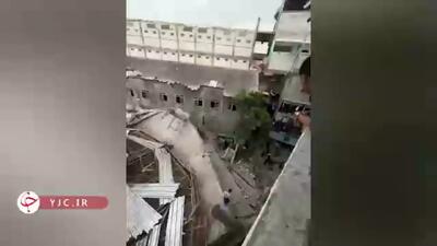 بیش از ۱۰۰ کشته و زخمی درپی فرو ریختن مدرسه‌ای در اندونزی + فیلم