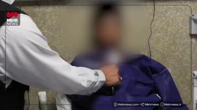 غافلگیری سارق موبایل‌قاپ توسط پلیس/فیلم