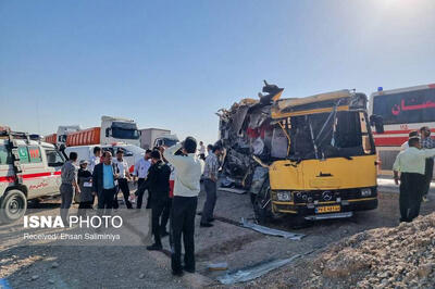 حادثه مرگبار تصادف اتوبوس دانشجویان سمنانی