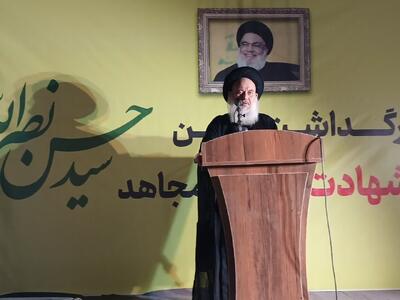 الموسوی: سید حسن نصرالله پرچمدار اتحاد و مقاومت در جهان اسلام است 
