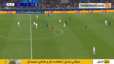 گل دوم لائوتارو مارتینز به اسلاویا پراگ (اینتر 3-0 اسلاویا پراگ) - پارس فوتبال