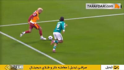 گل ویکتور اوسیمن به لیورپول از روی نقطه پنالتی (گالاتاسارای 1-0 لیورپول) - پارس فوتبال