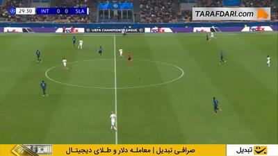 گل لائوتارو مارتینز به اسلاویا پراگ روی اشتباه مهلک دروازه‌بان (اینتر 1-0 اسلاویا پراگ) - پارس فوتبال