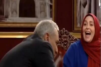 سکانس شاد/مدیری با یه نگاه به ژاله صامتی از خنده پخش زمین شد/دیگه توان ادامه  نداره