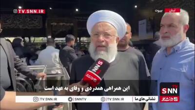 شیخ ماهر حمود: قدرت حسن نصرالله به برادریش با محور مقاومت از غزه تا تهران است/ دشمنان با پول‌های کثیفشان نمی‌توانند این قدرت را تغییر دهند